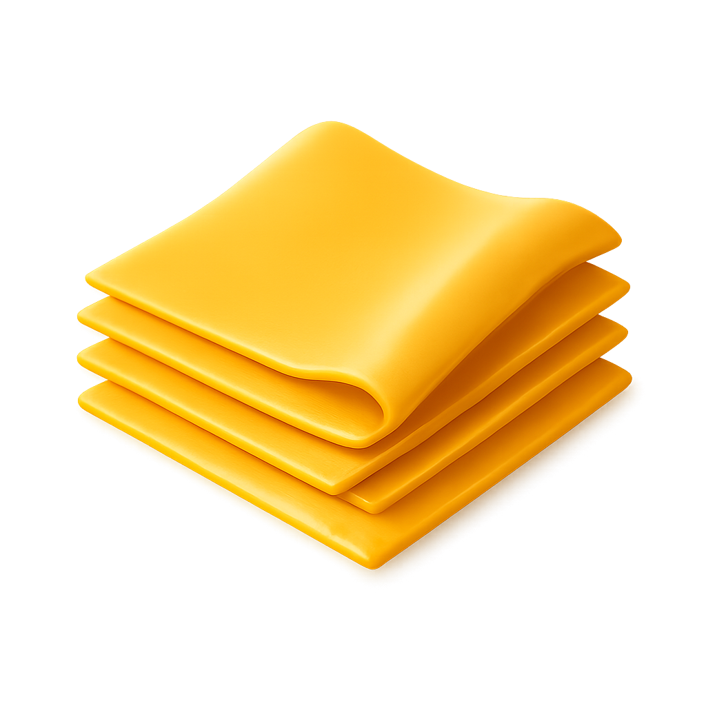 melted american cheese slice cookout