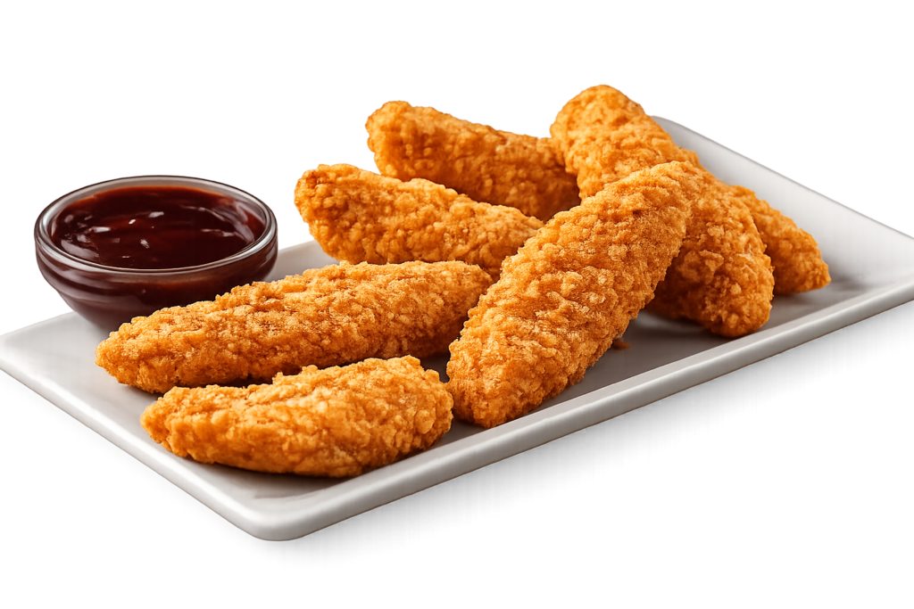crispy chicken strip snack cookout menu calories