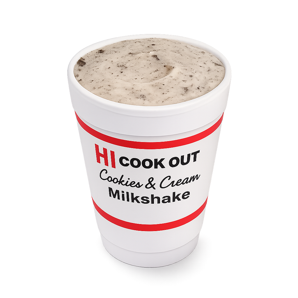 cookout classic chocolate thick milkshake calories