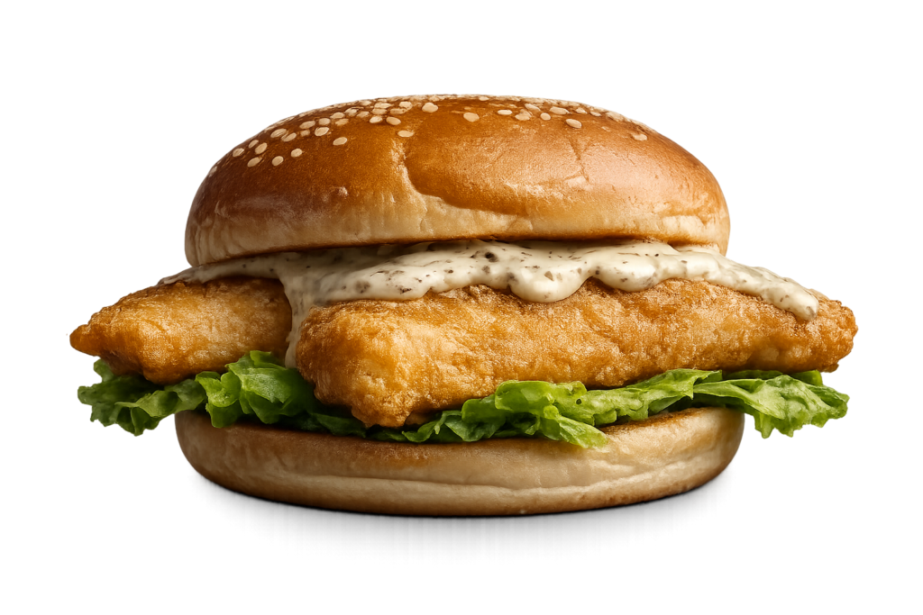 crispy fish filet sandwich cookout menu
