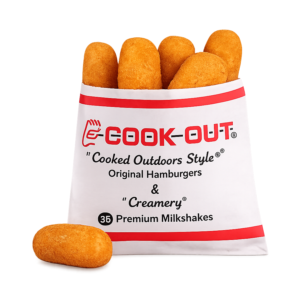 vegetarian cornmeal hushpuppies cookout menu price