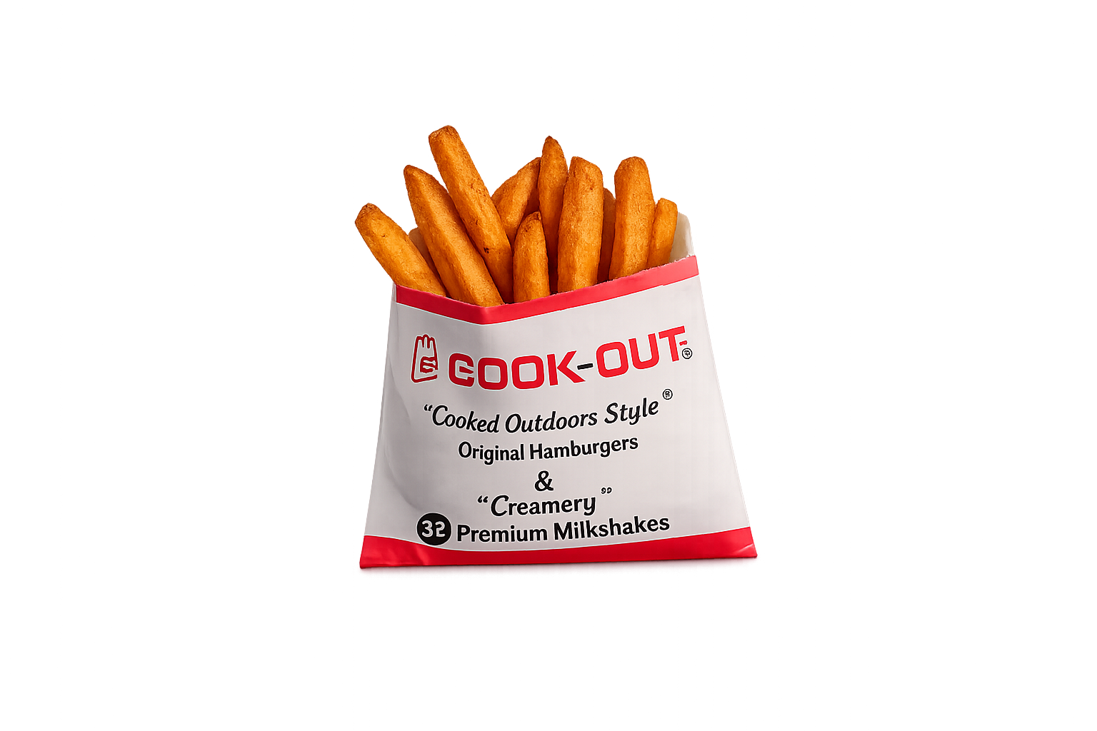 large order french fries cookout calories