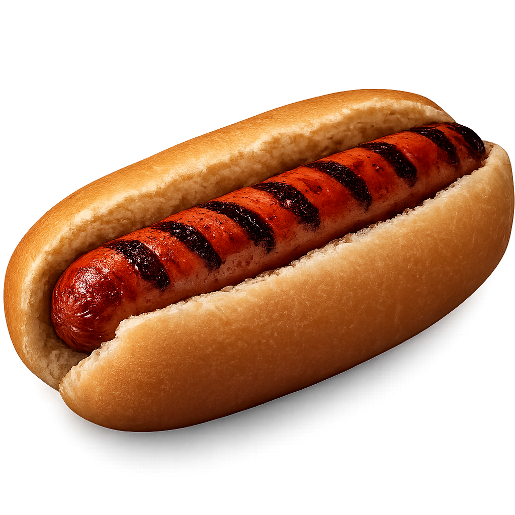plain hot dog cookout menu calories