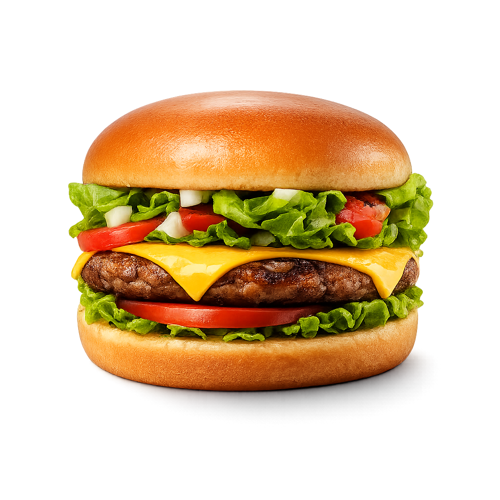 regular char grilled hamburger cookout