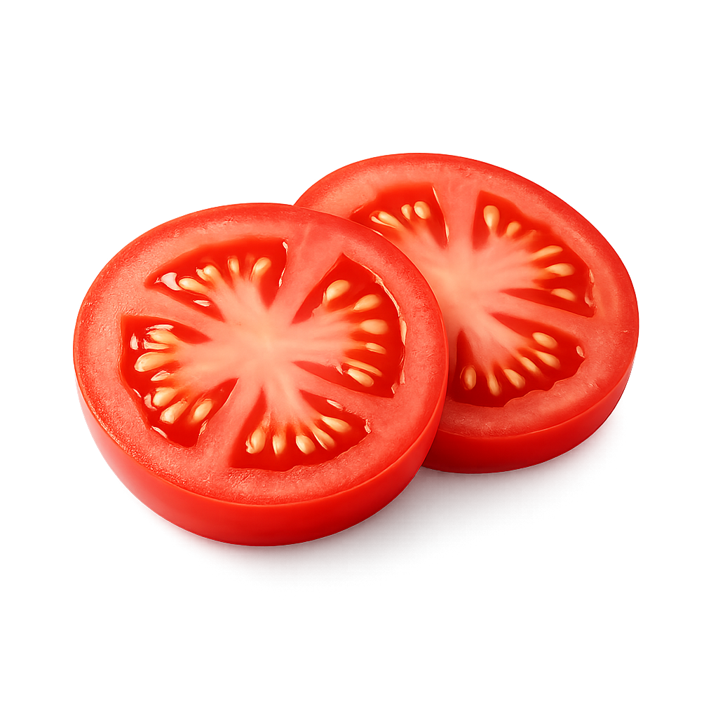 fresh tomato slice burger topping cookout