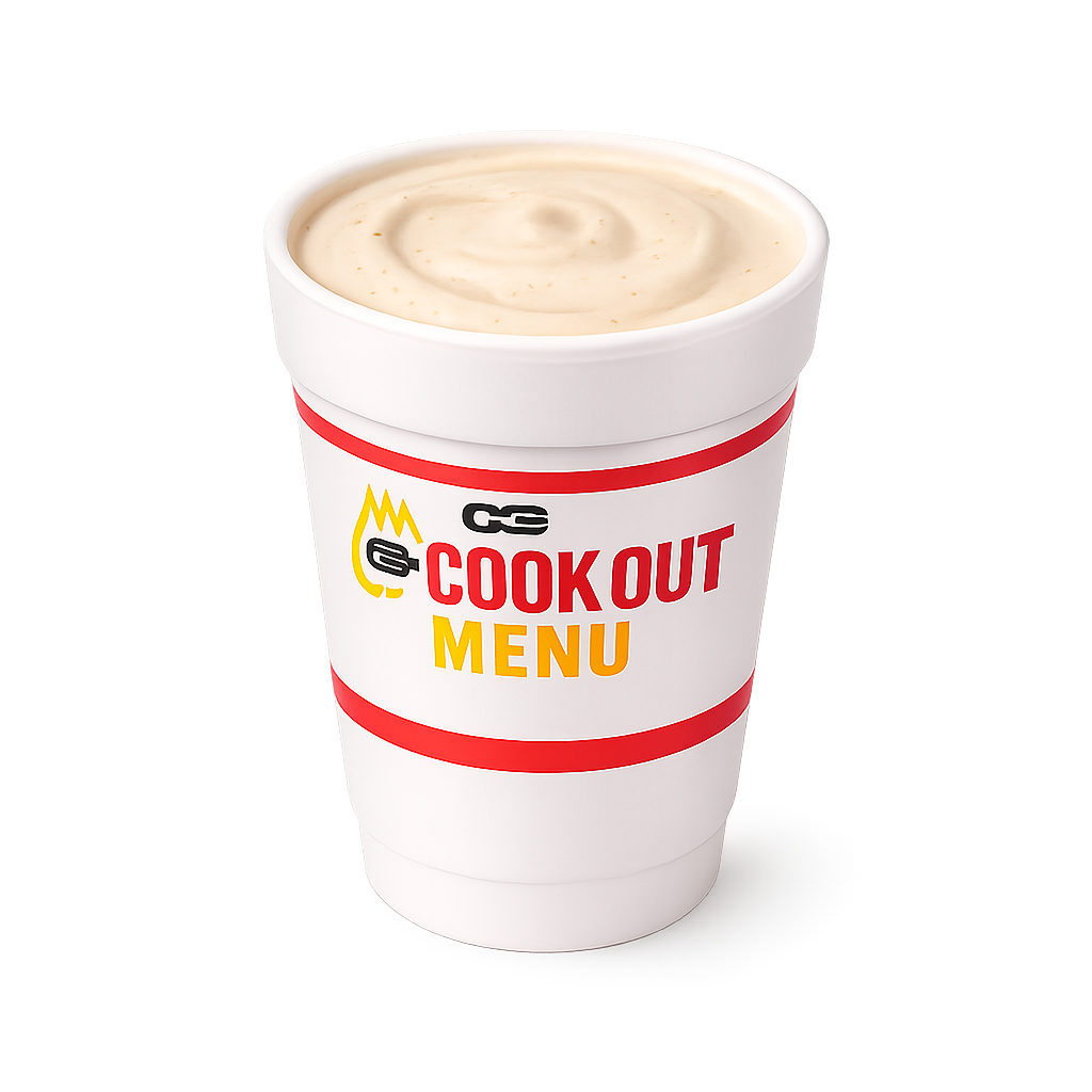 cookout vanilla milkshake price and calories
