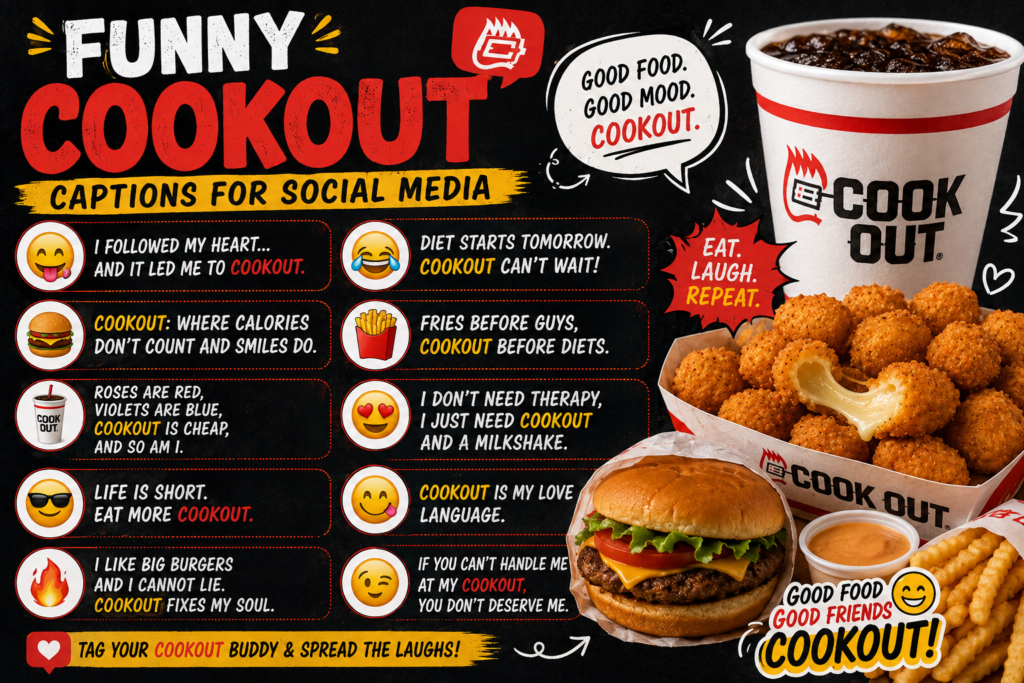 funny cookout meme shared on social media