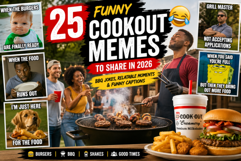 funny cookout meme shared on social media