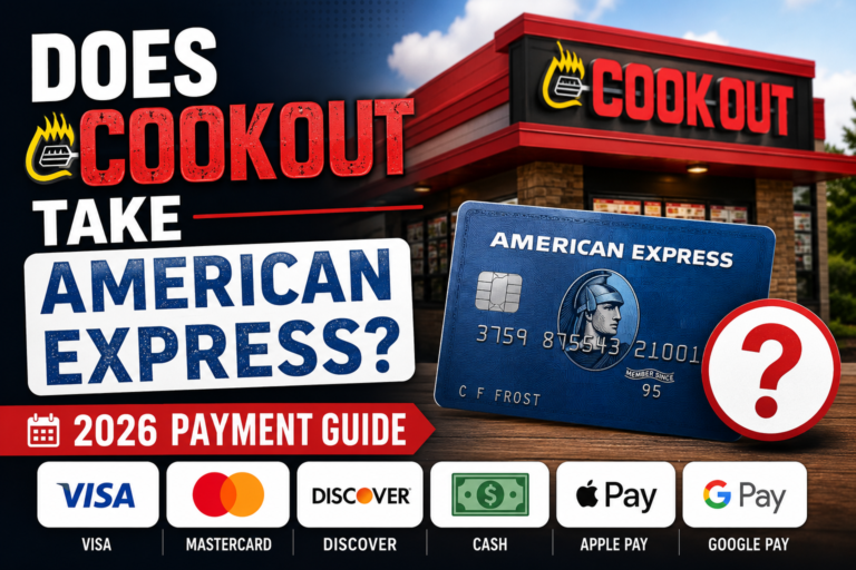 Does Cookout take American Express 2026 payment guide